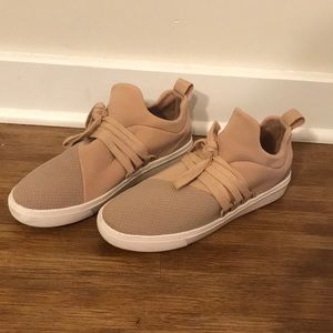 Blush pink sneakers